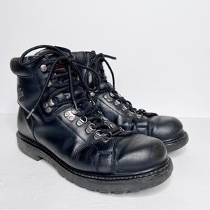 Harley Davidson Black Leather Motorcycle Boots Moto Size 11.5 Men’s
